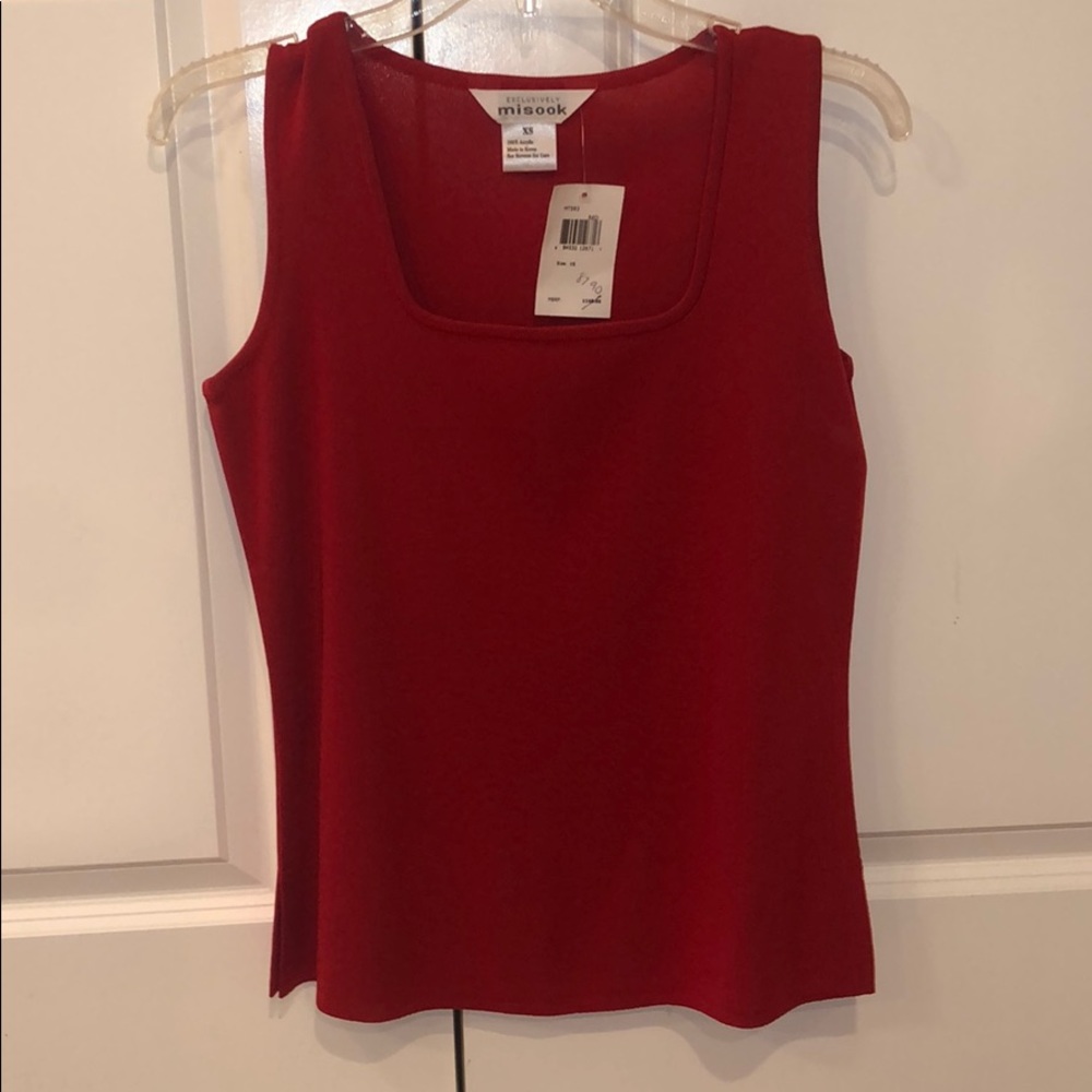 Misook | square neck tank top